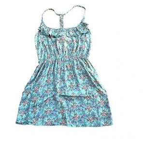 Poetry Clothing floral ruffled front sleeveless top size Small EUC